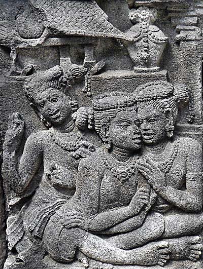 'Servants in the Bas Reliefs of Prambanan' by Asienreisender